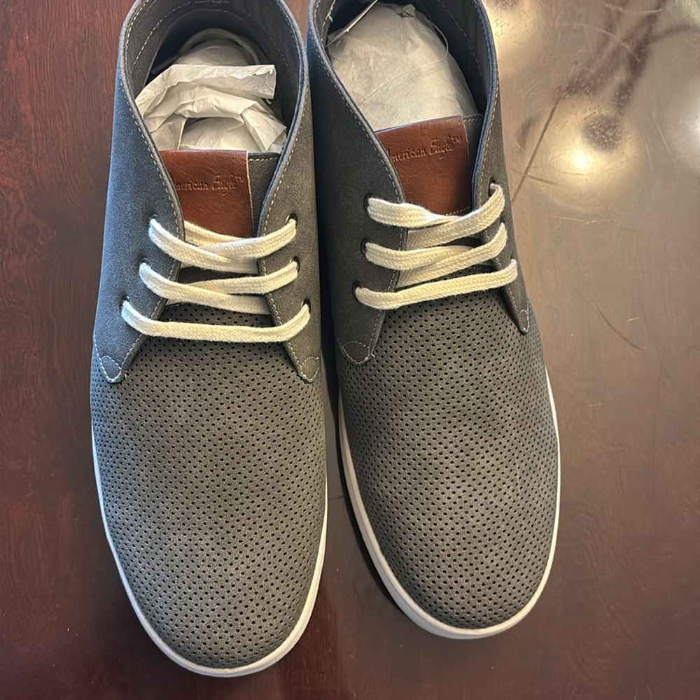 Brand New American Eagle Memory Foam Chukka Boots Men Shoes dark Gray Size 9